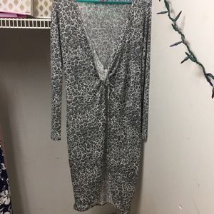 Grey Cheetah Cardigan